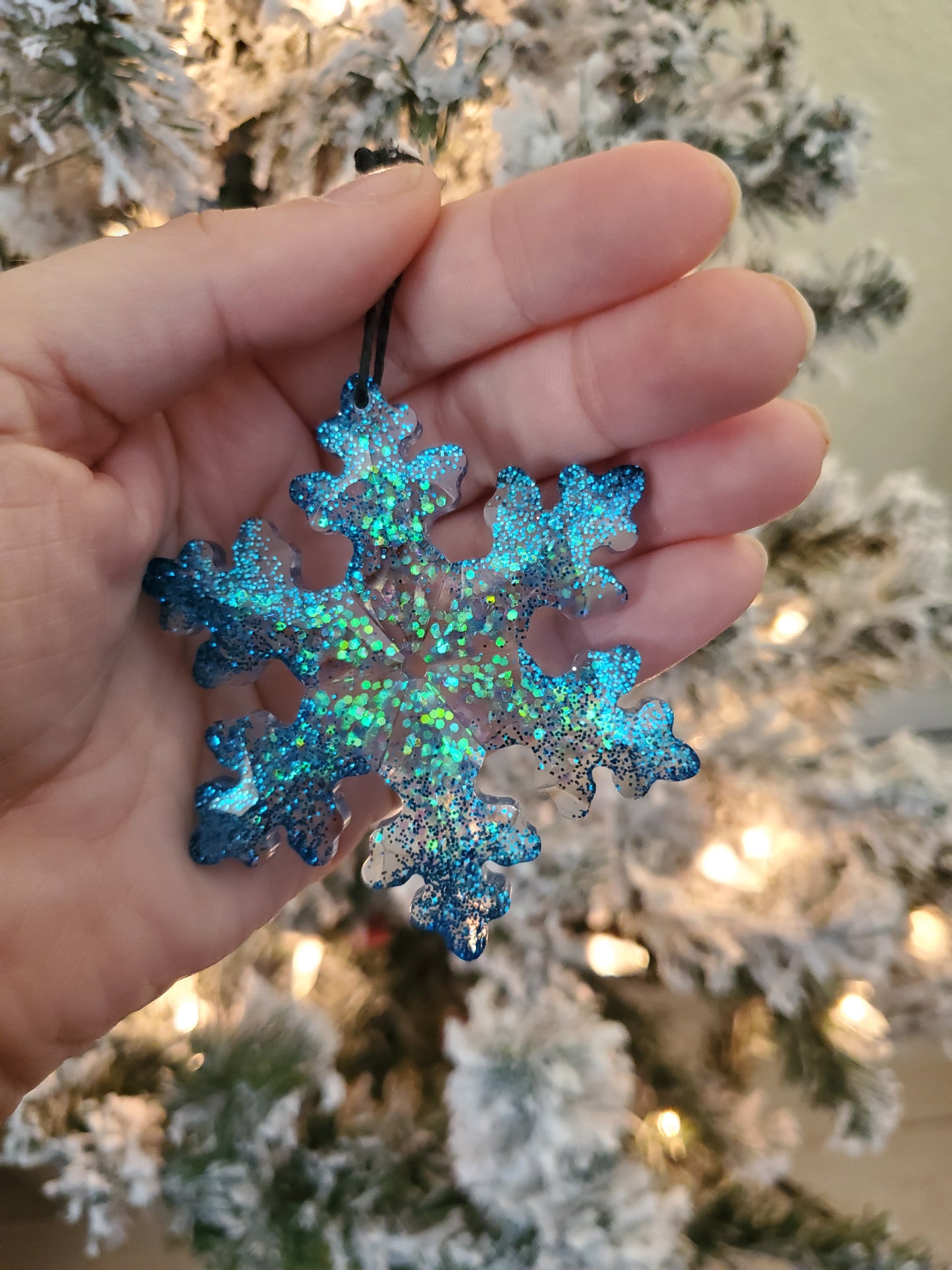 Blue Snowflake Ornament