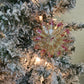 Pink and Gold Snowflake Ornament