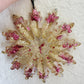 Pink and Gold Snowflake Ornament