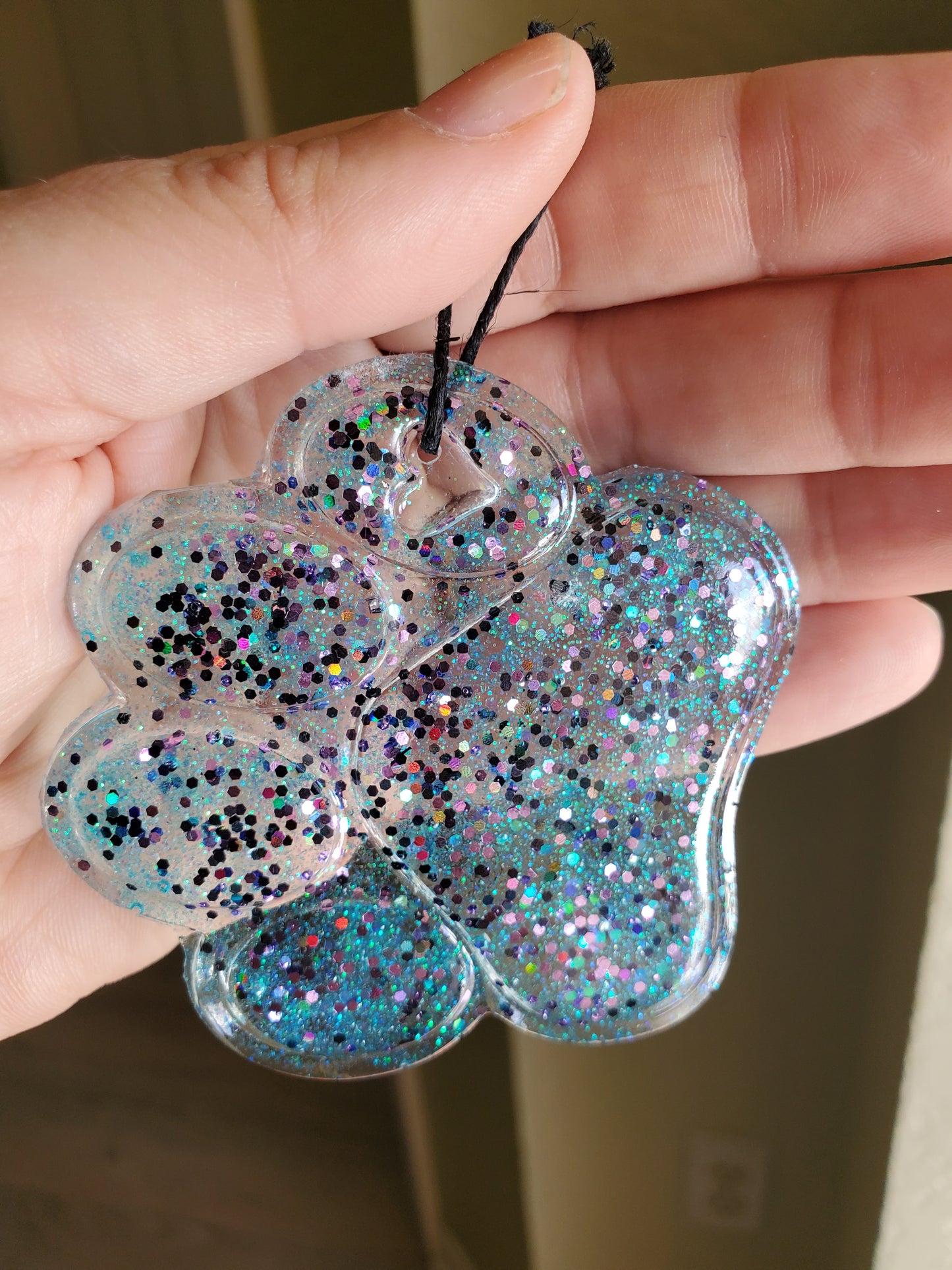 Blue Puppy Paw Ornament