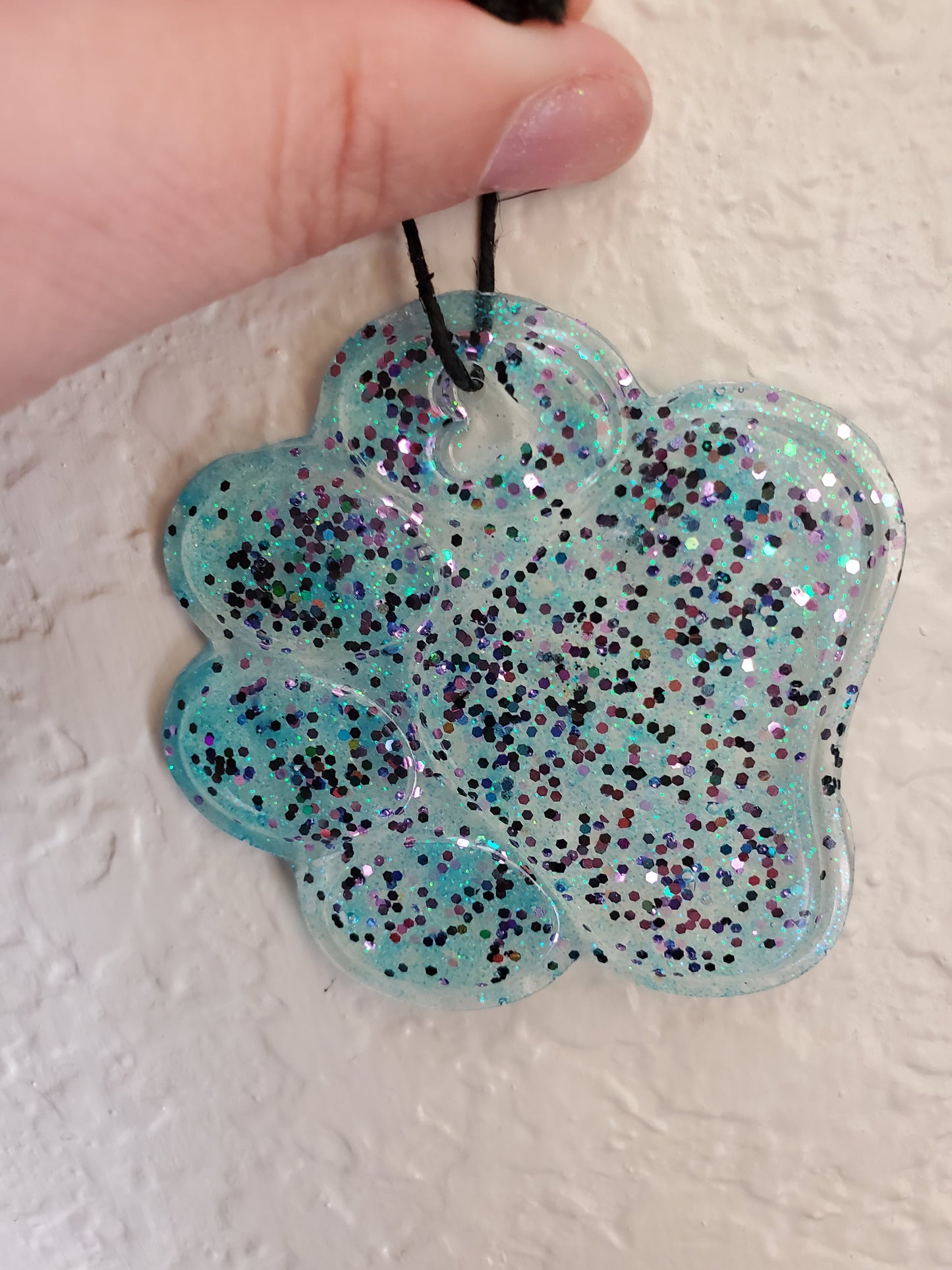 Blue Puppy Paw Ornament