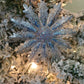 Silver and Blue Snowflake Ornament