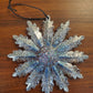 Silver and Blue Snowflake Ornament