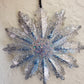 Silver and Blue Snowflake Ornament