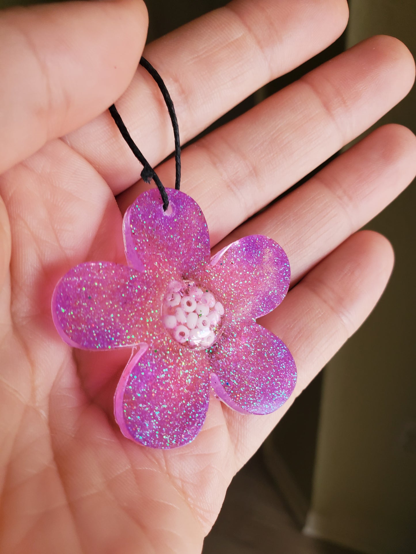 Small Pink Flower Ornament Ornament