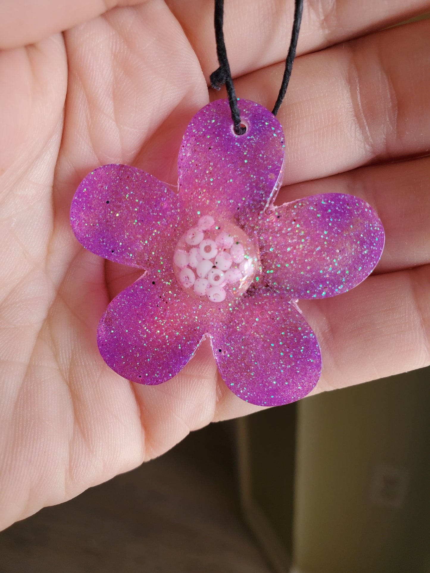 Small Pink Flower Ornament Ornament