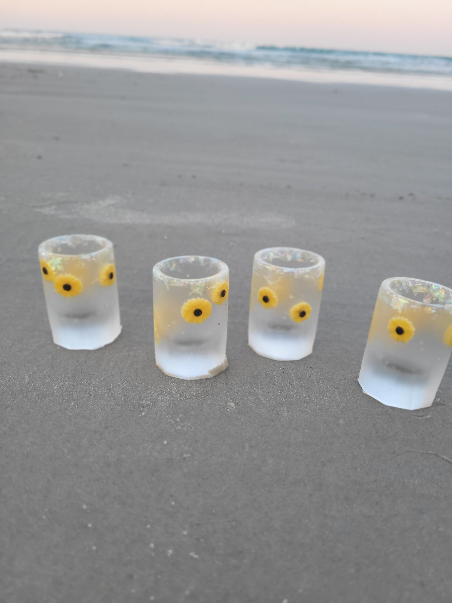 Sunflower Mini Shot Glasses