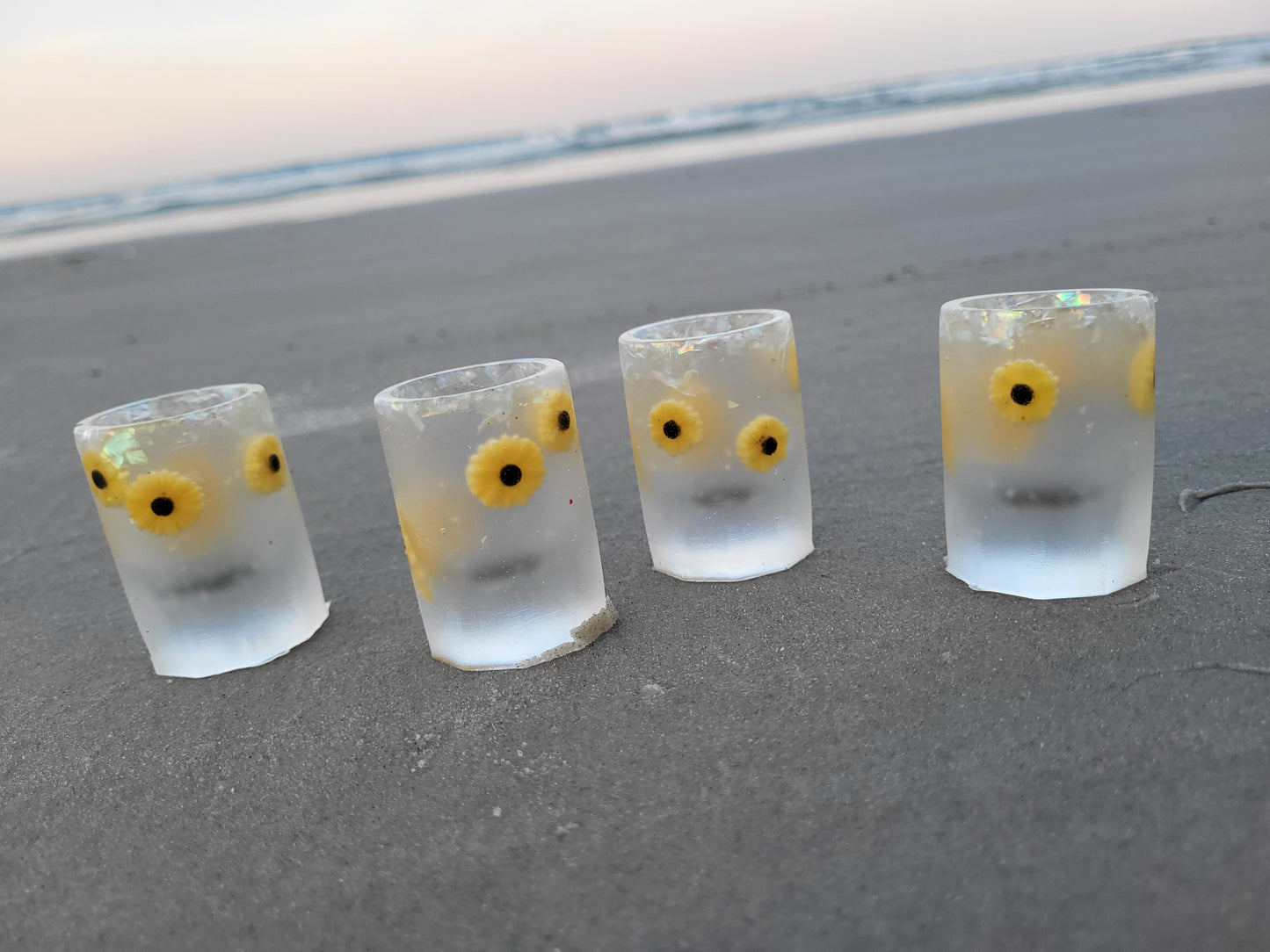 Sunflower Mini Shot Glasses