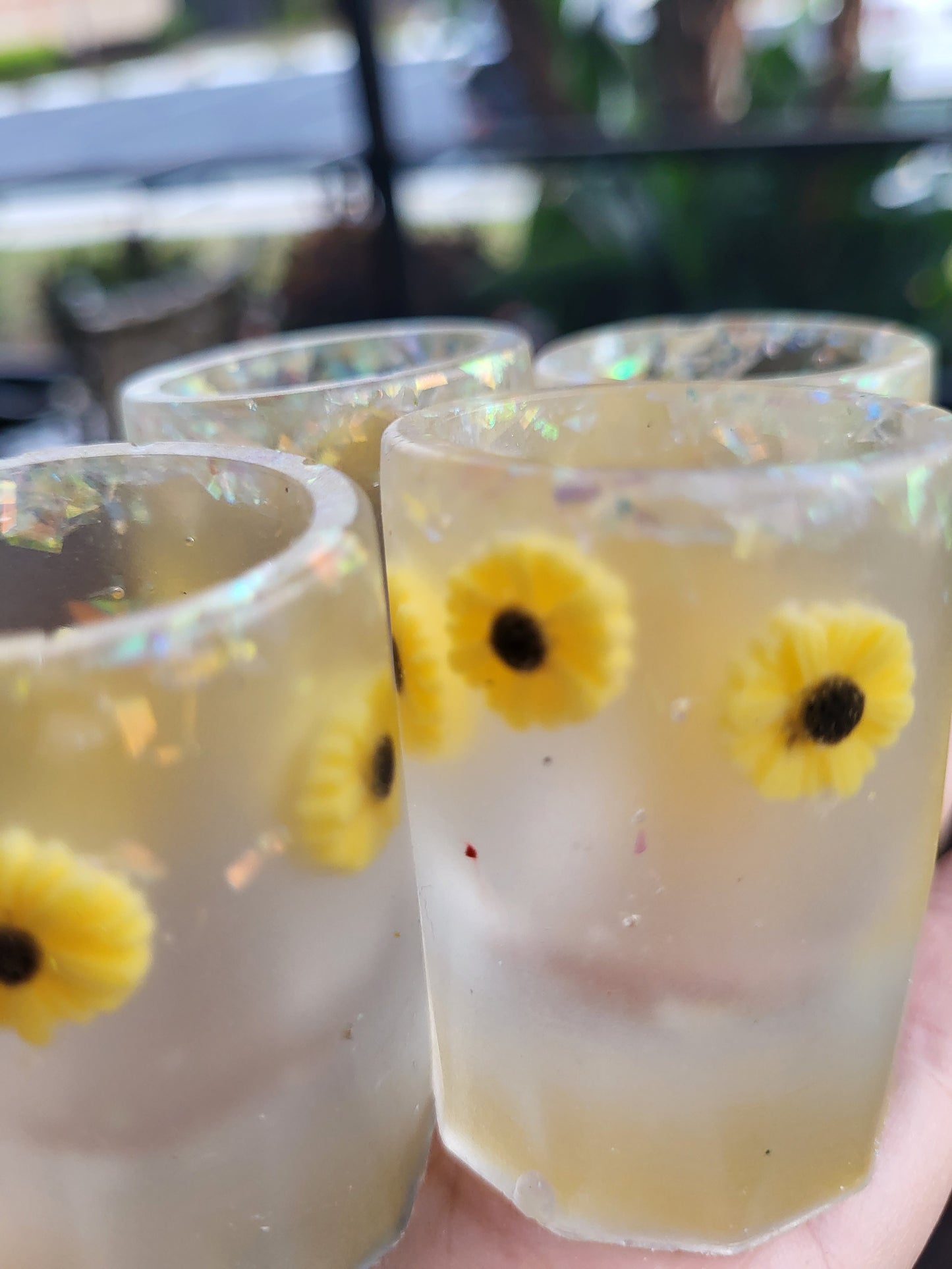 Sunflower Mini Shot Glasses