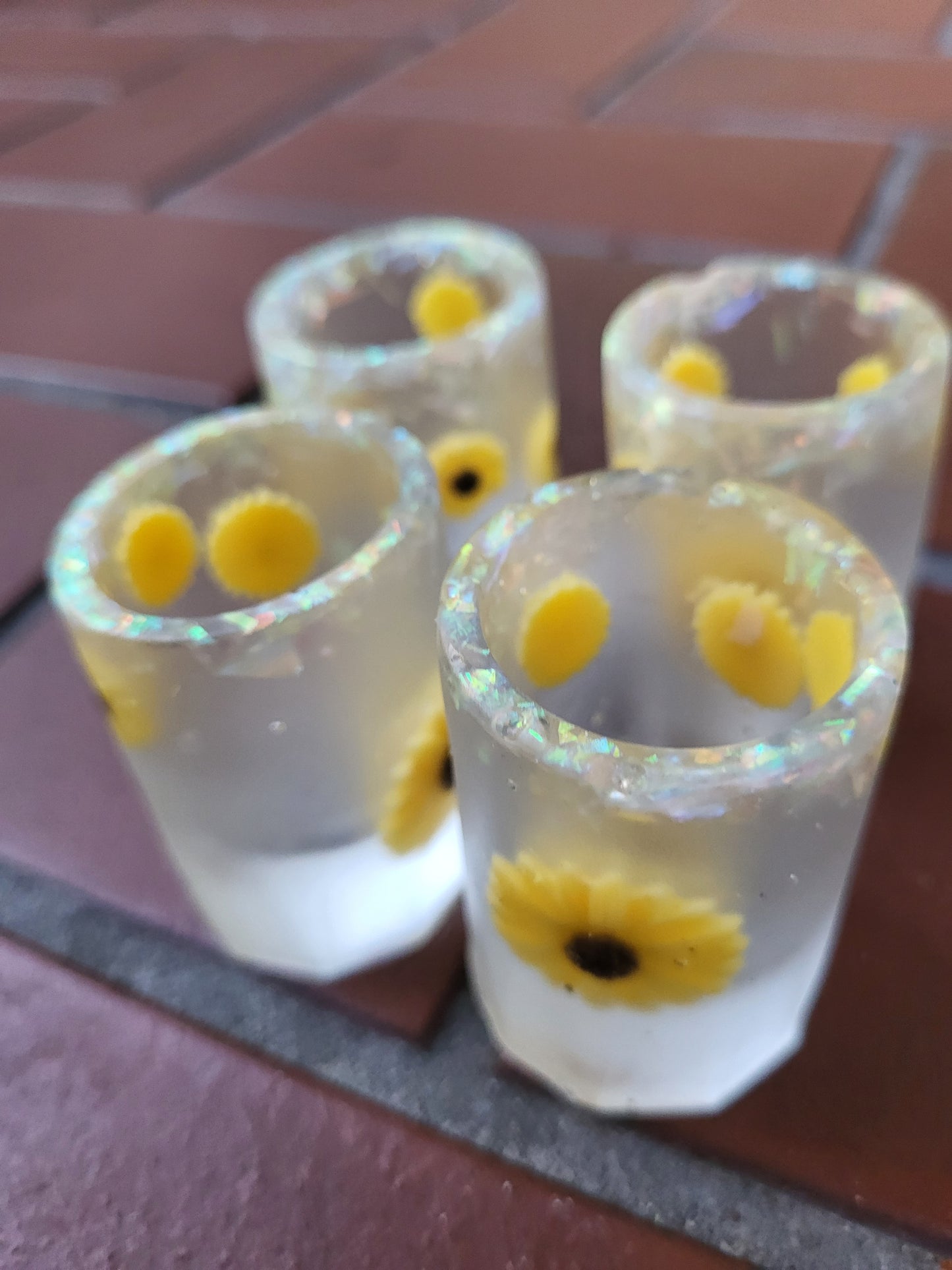 Sunflower Mini Shot Glasses