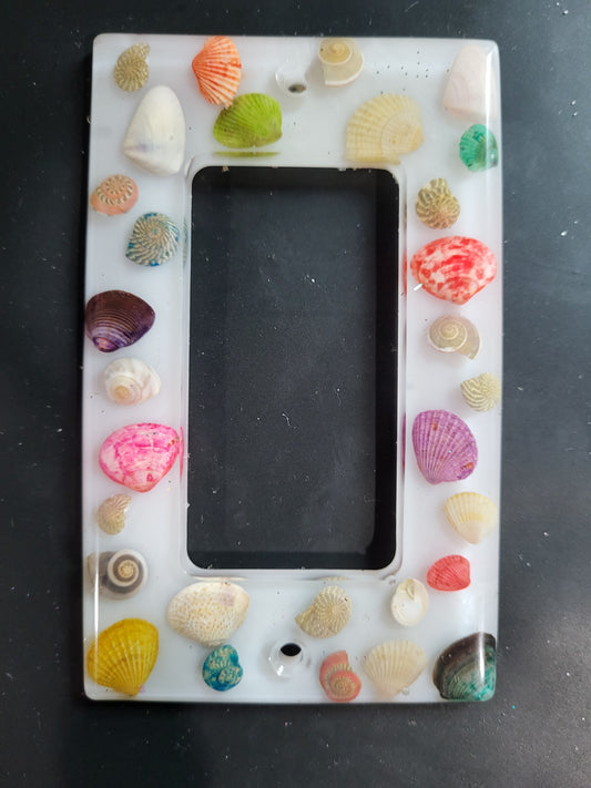 Colorful Sea Shell Outlet/Light Switch Cover.