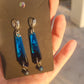 Deep Purple and Teal Post Earrings