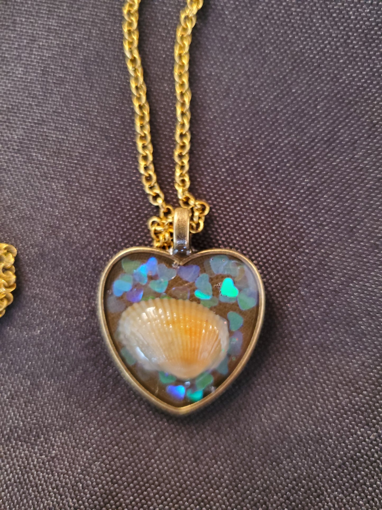 Sea Shell Heart Necklace