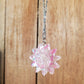 Sparkly Pink Flower Necklace
