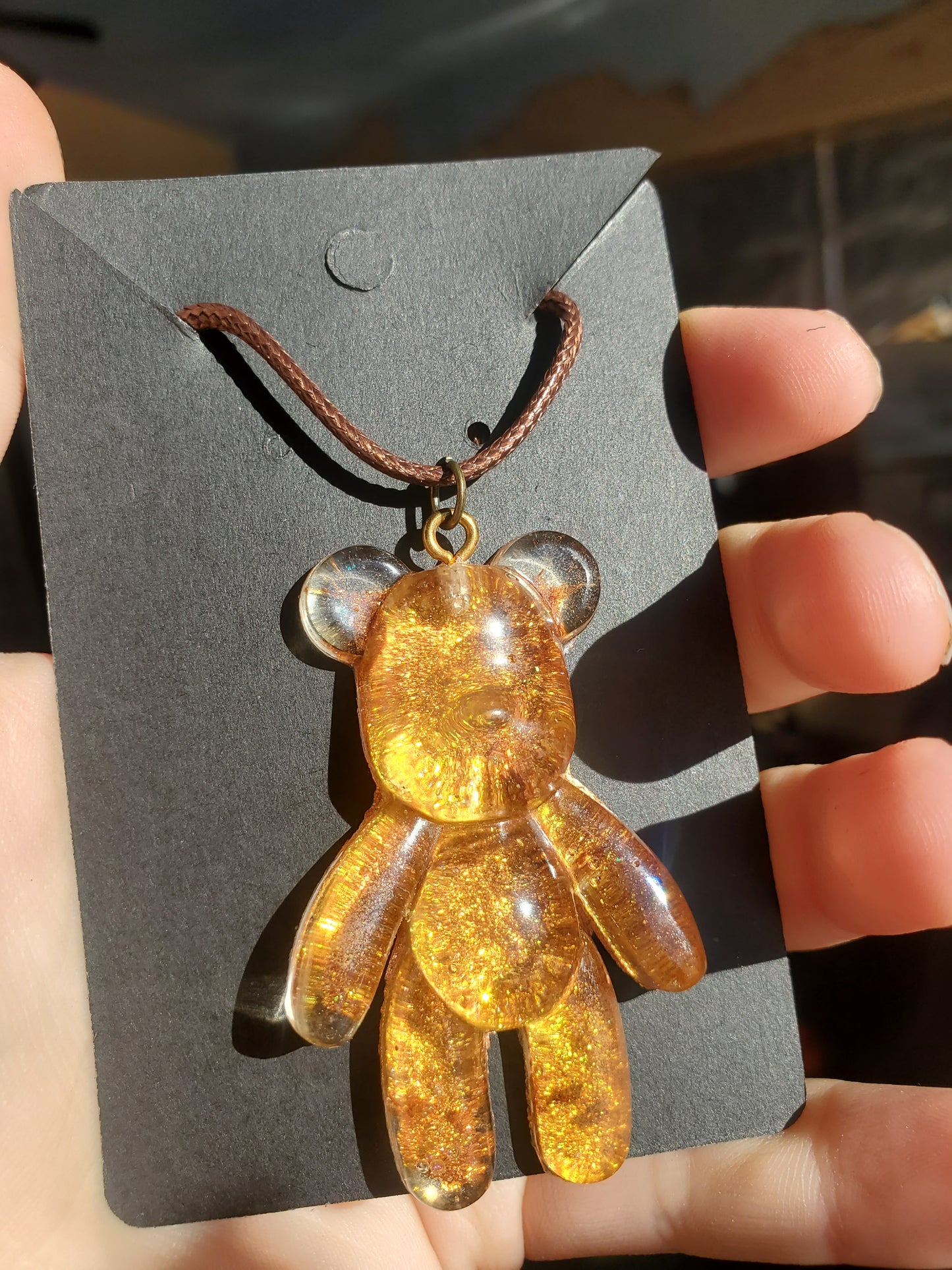 Golden Bear Necklace