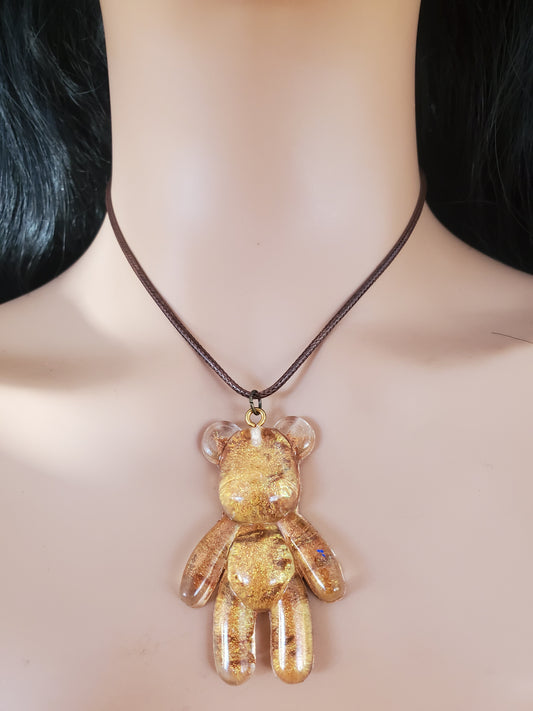 Golden Bear Necklace