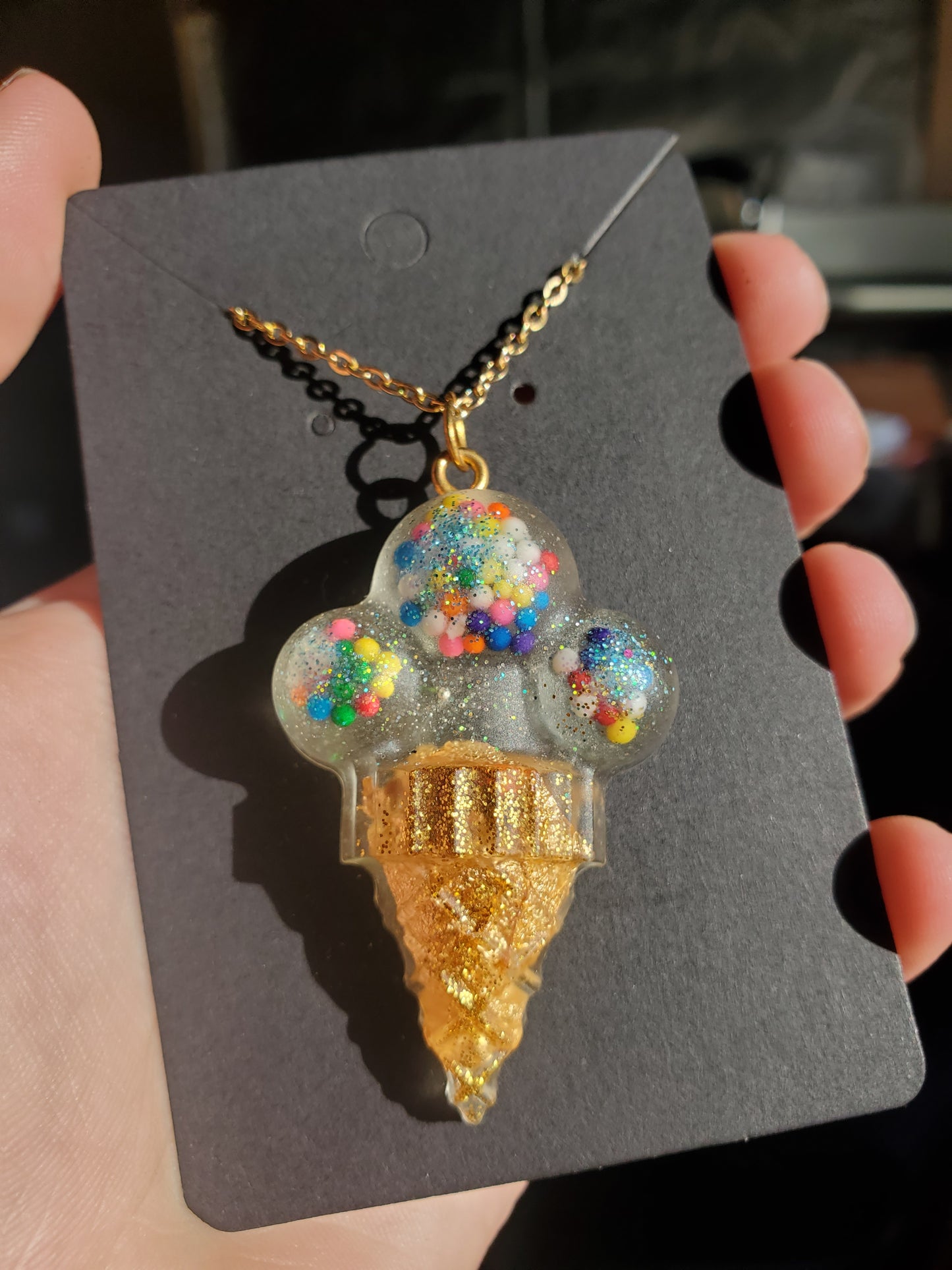 Ice Cream Cone Necklace