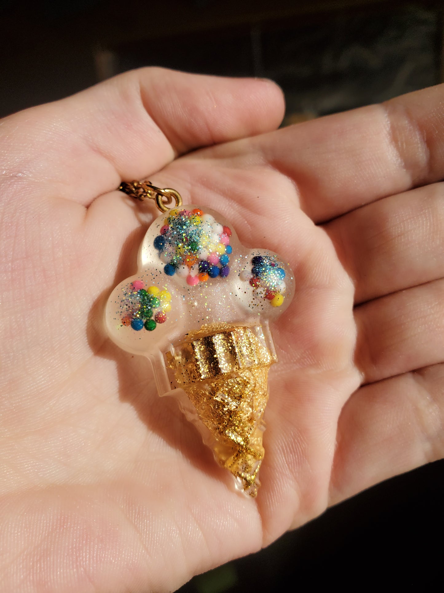 Ice Cream Cone Necklace