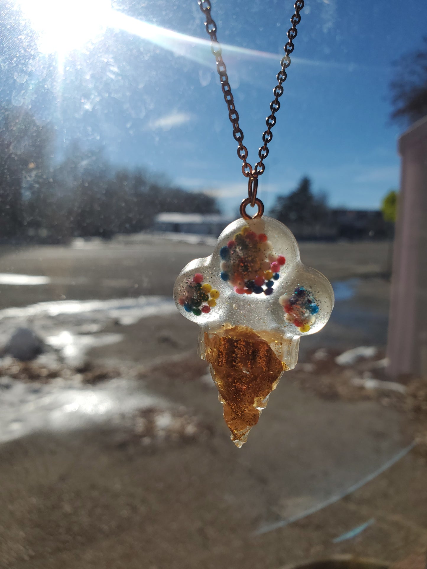 Ice Cream Cone Necklace