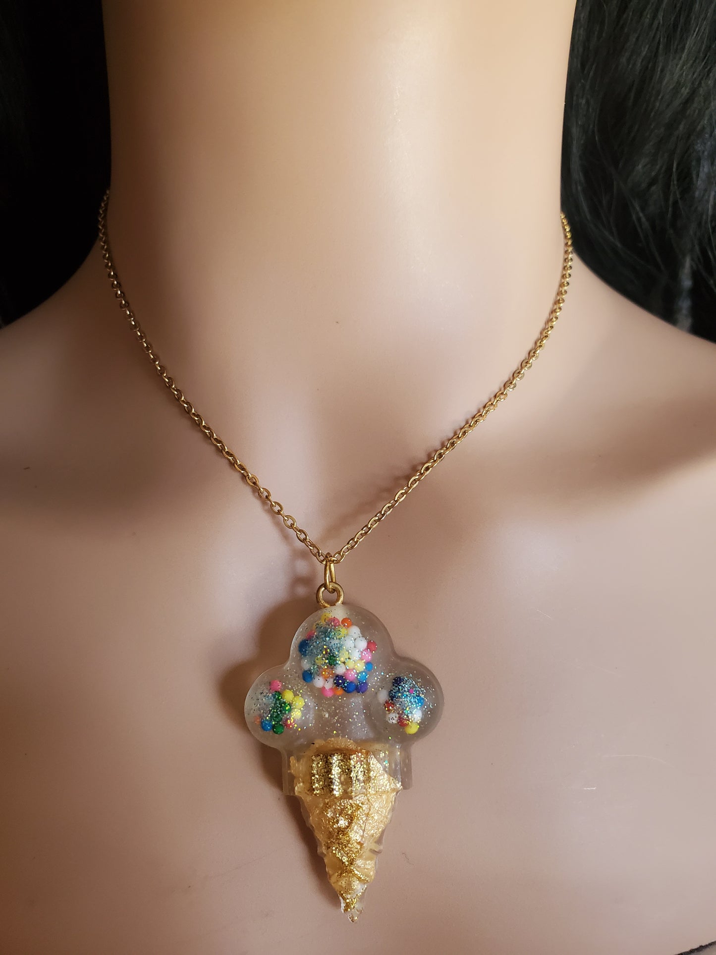 Ice Cream Cone Necklace