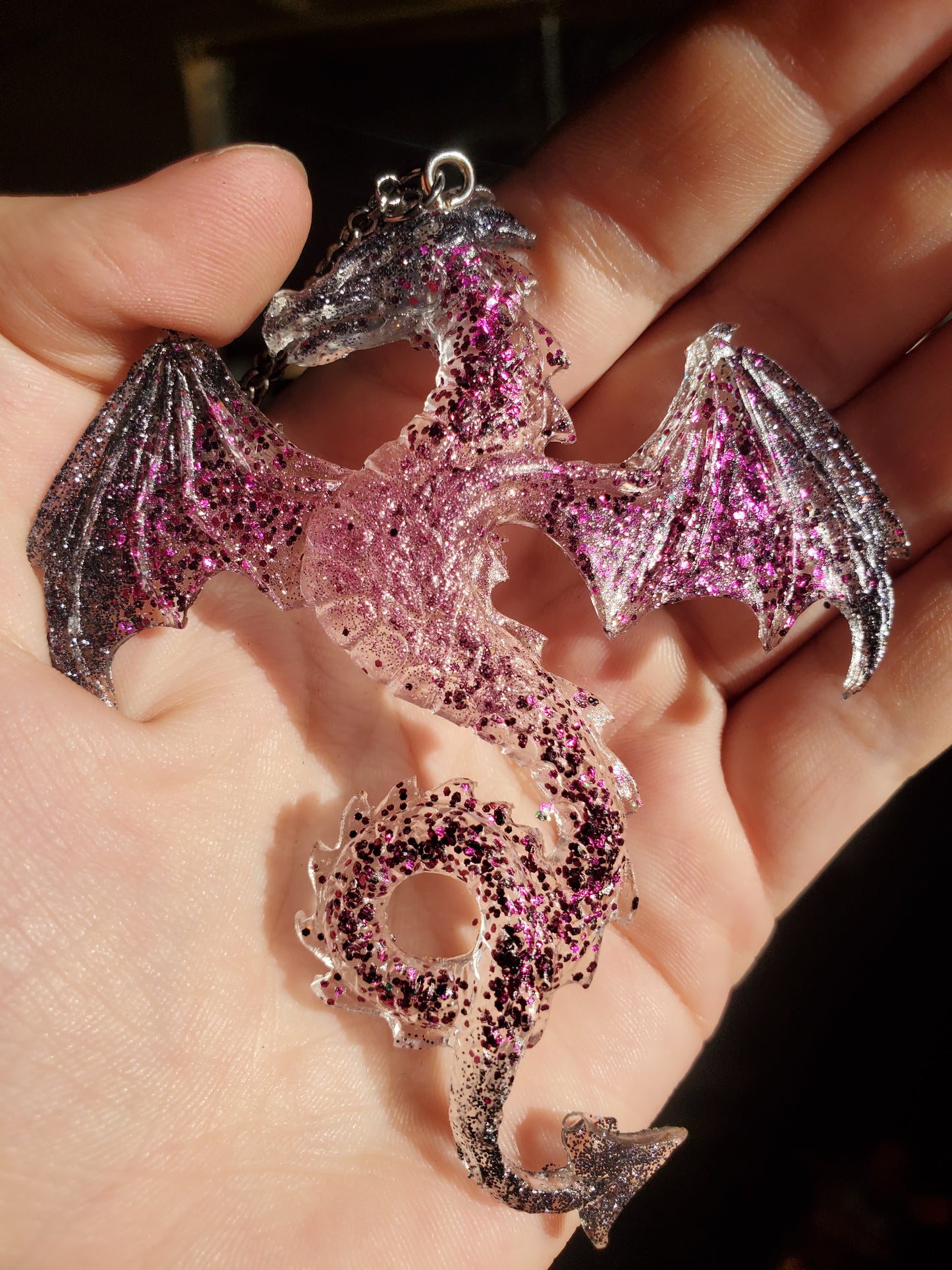 Purple Dragon Pendant