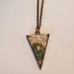 Sparkly Triangle Rock Necklace