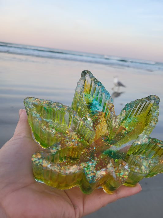 Green Weed Ash Tray