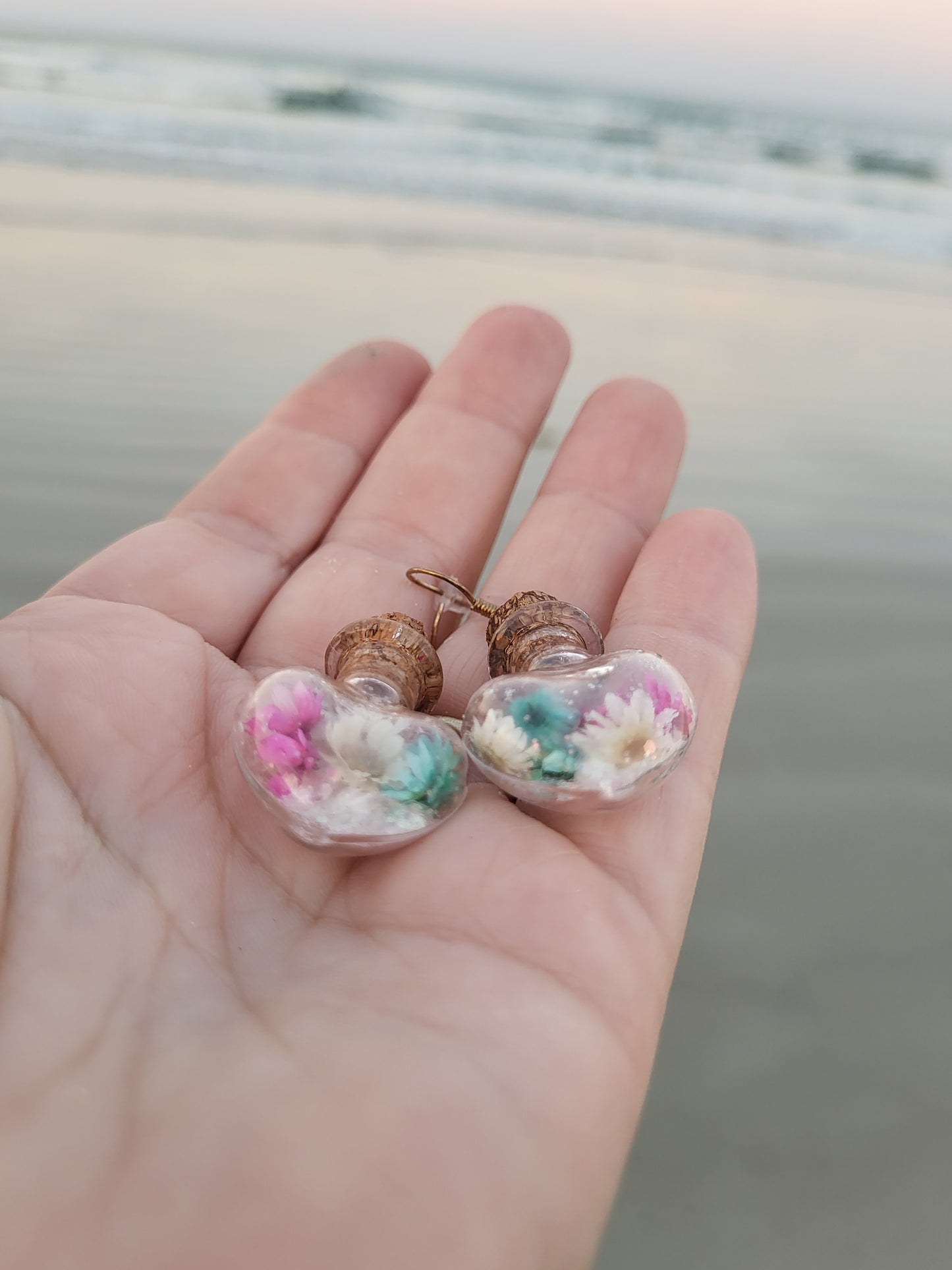 Heart Bottle Earrings