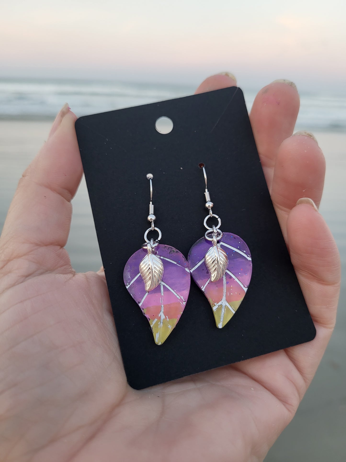 Sunset Leaf Earrings