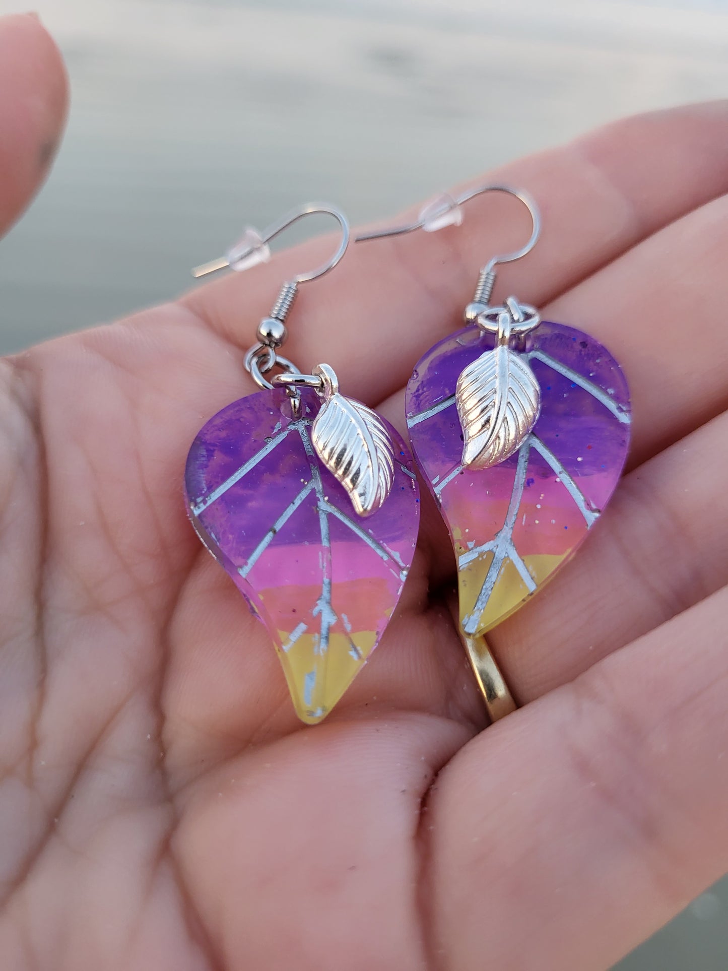 Sunset Leaf Earrings