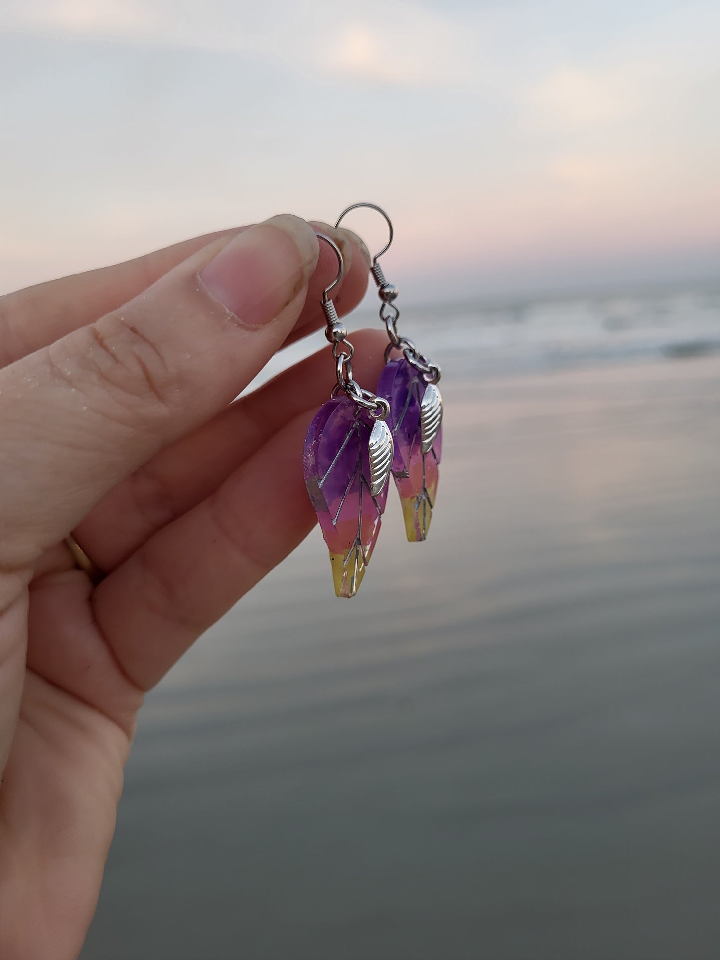 Sunset Leaf Earrings