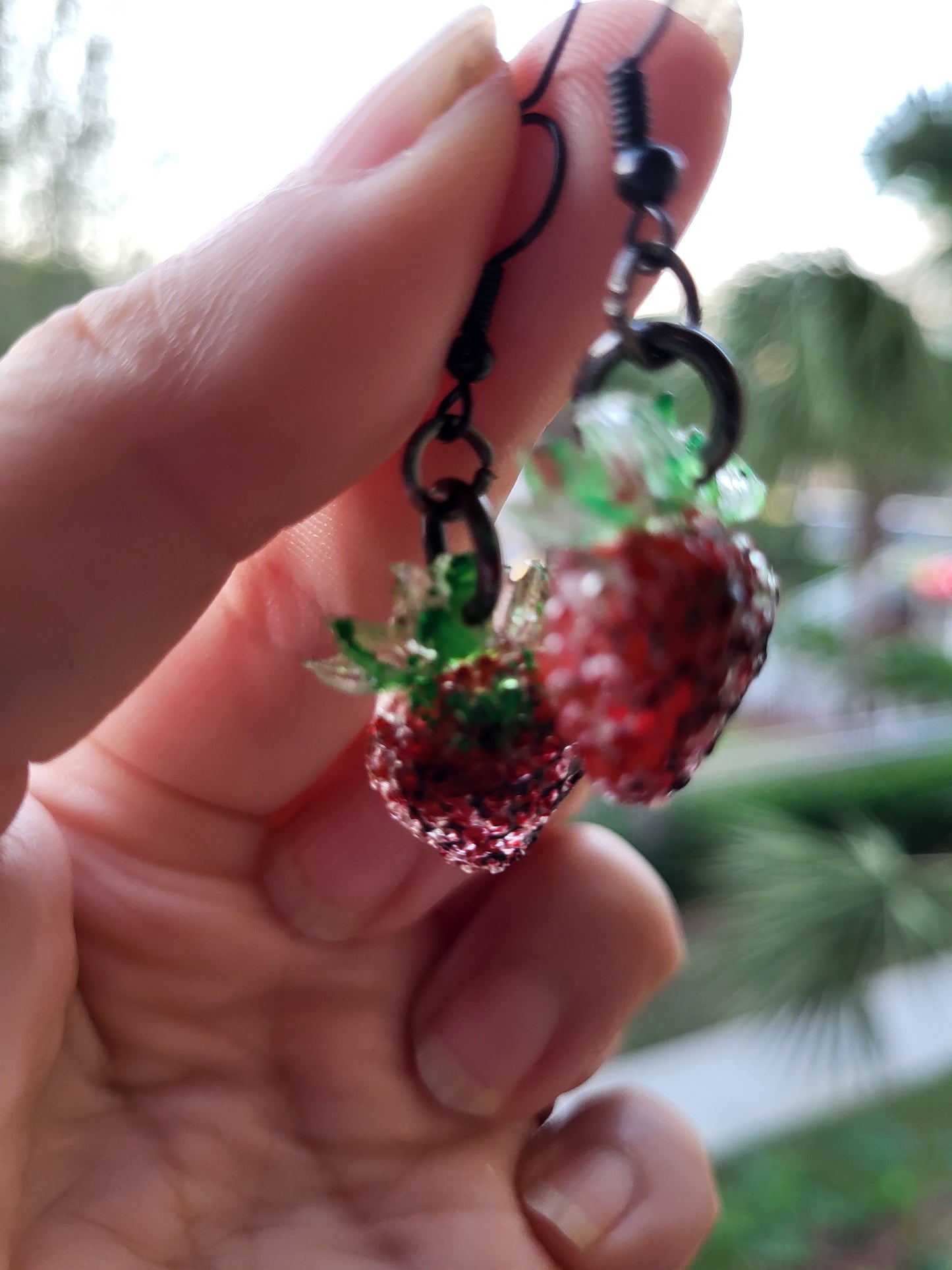 Red Strawberry Earrings