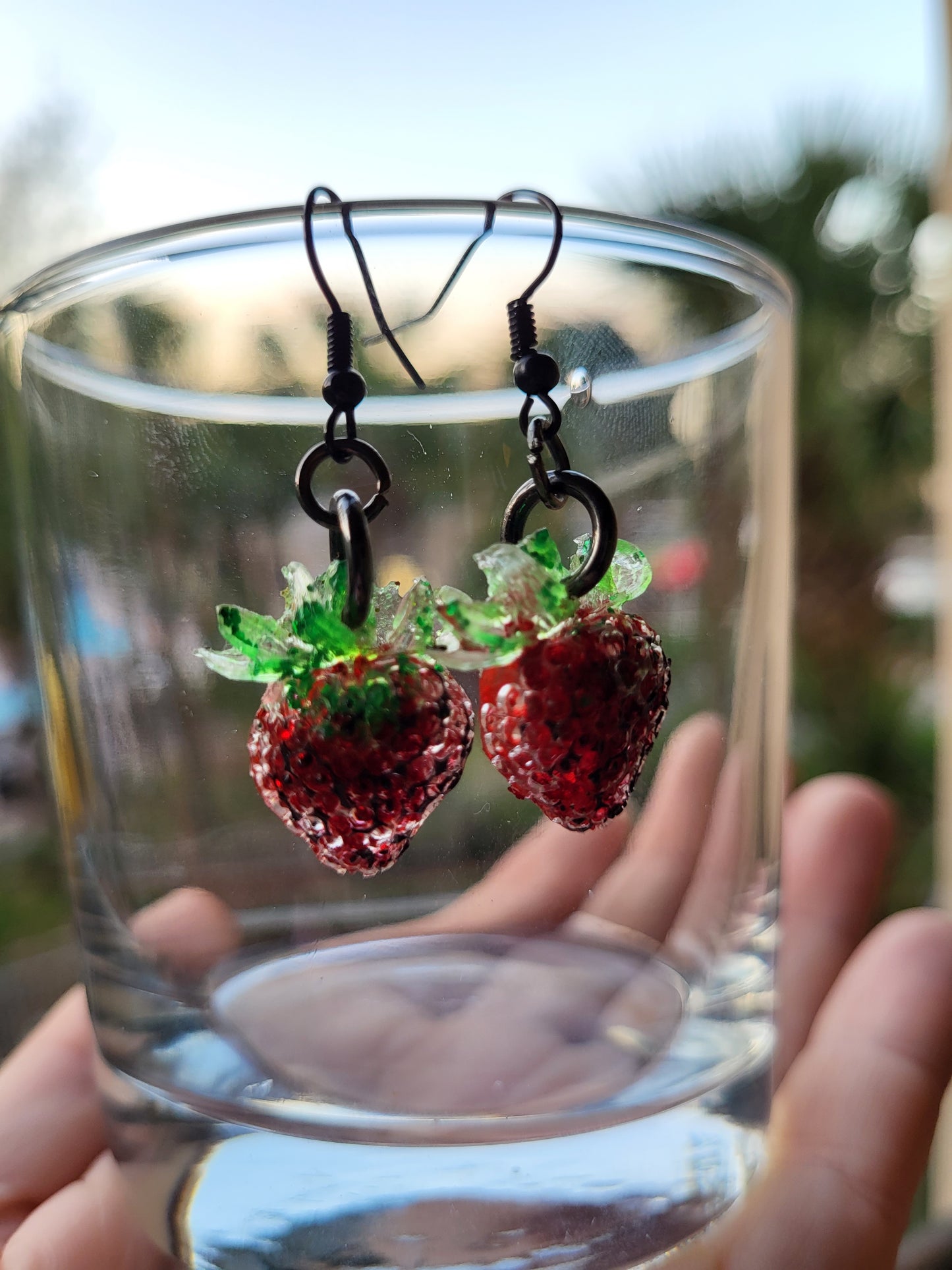 Red Strawberry Earrings