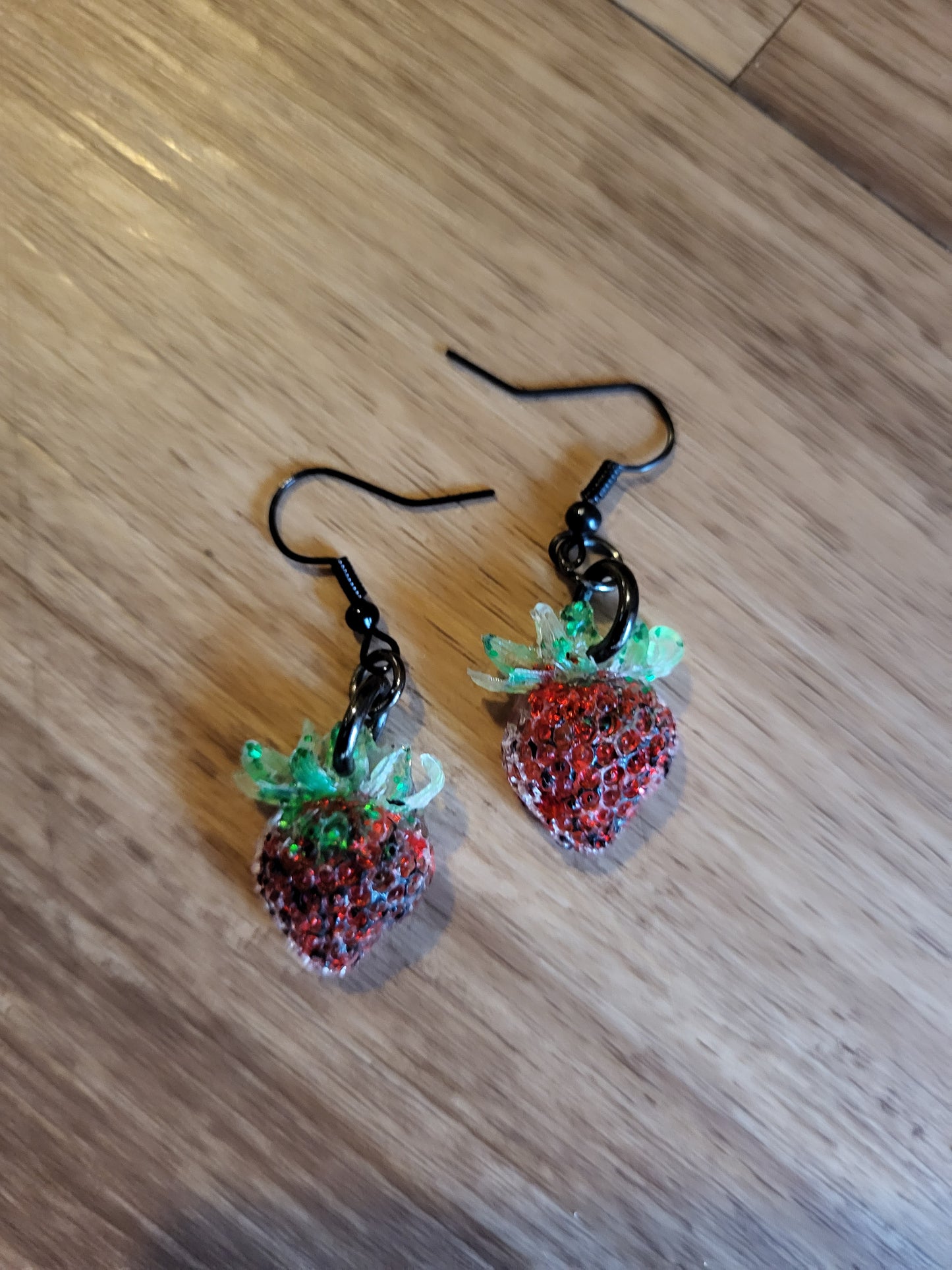 Red Strawberry Earrings