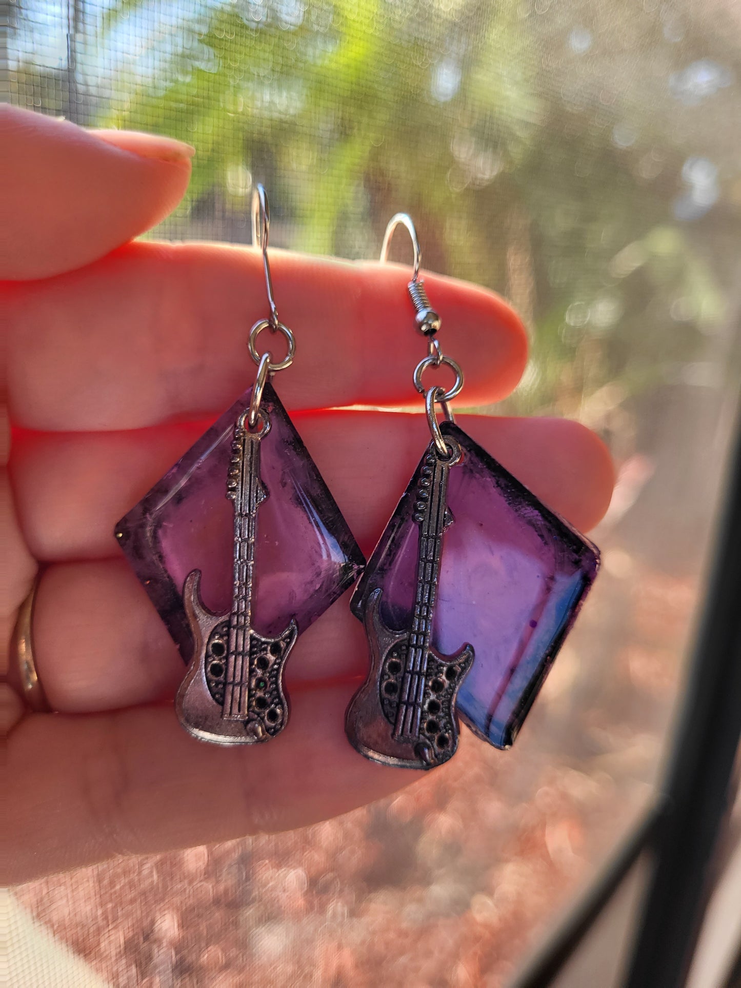 Guitar Earrings