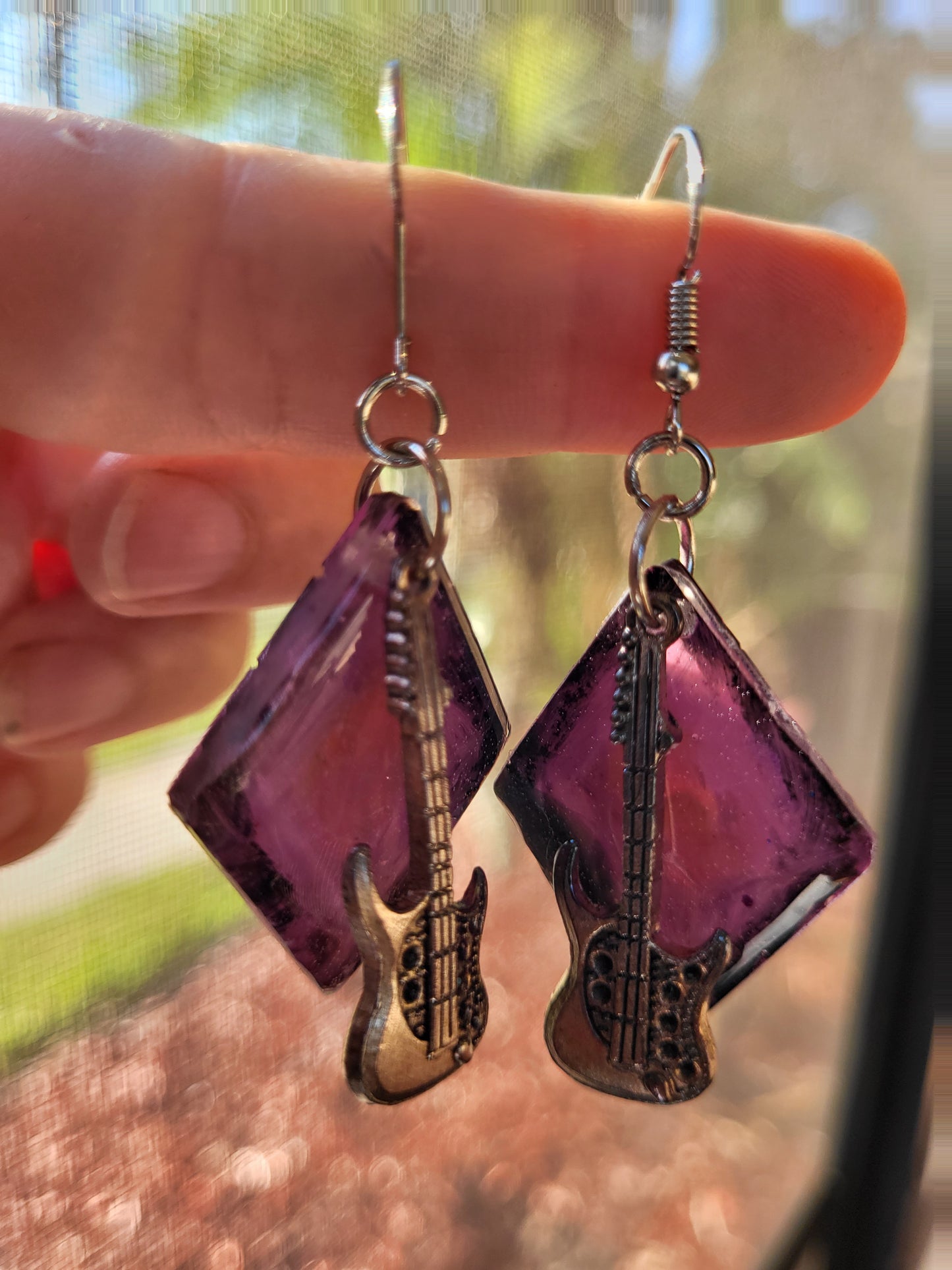 Guitar Earrings