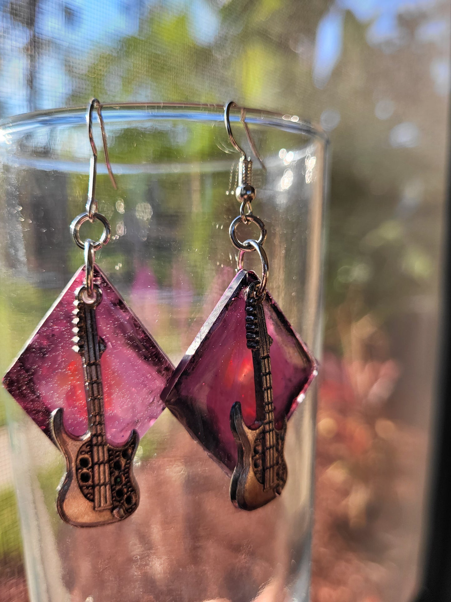 Guitar Earrings