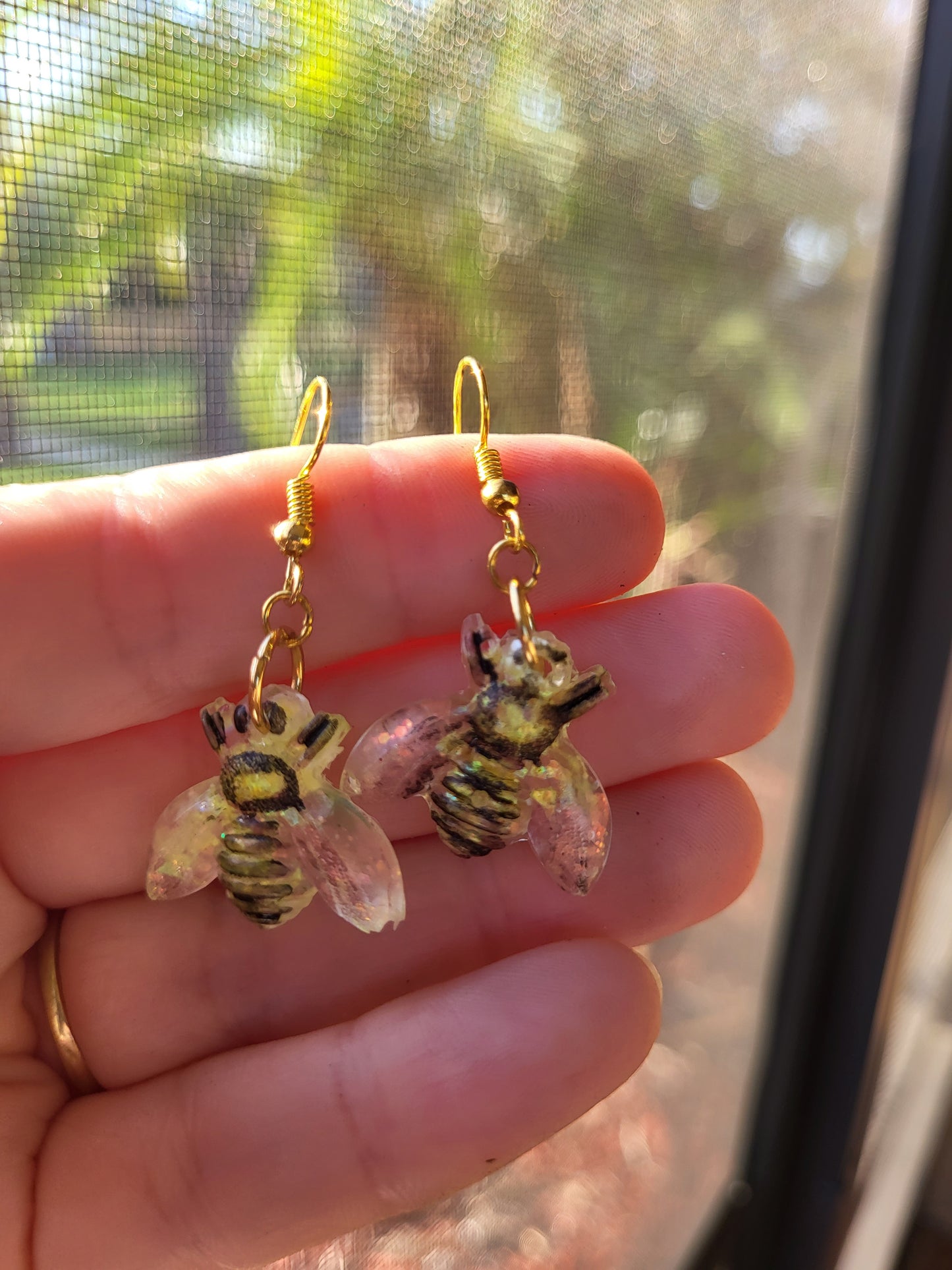 Cute Cartoony Bee Earrings