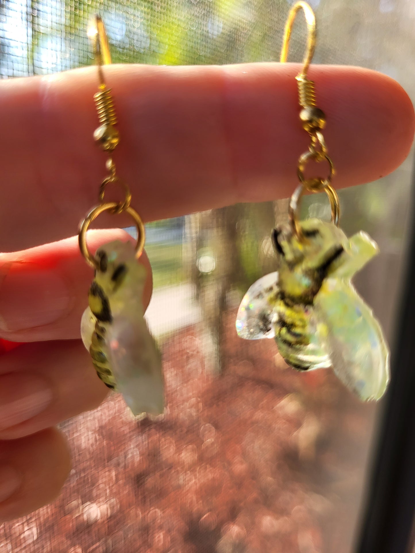 Cute Cartoony Bee Earrings