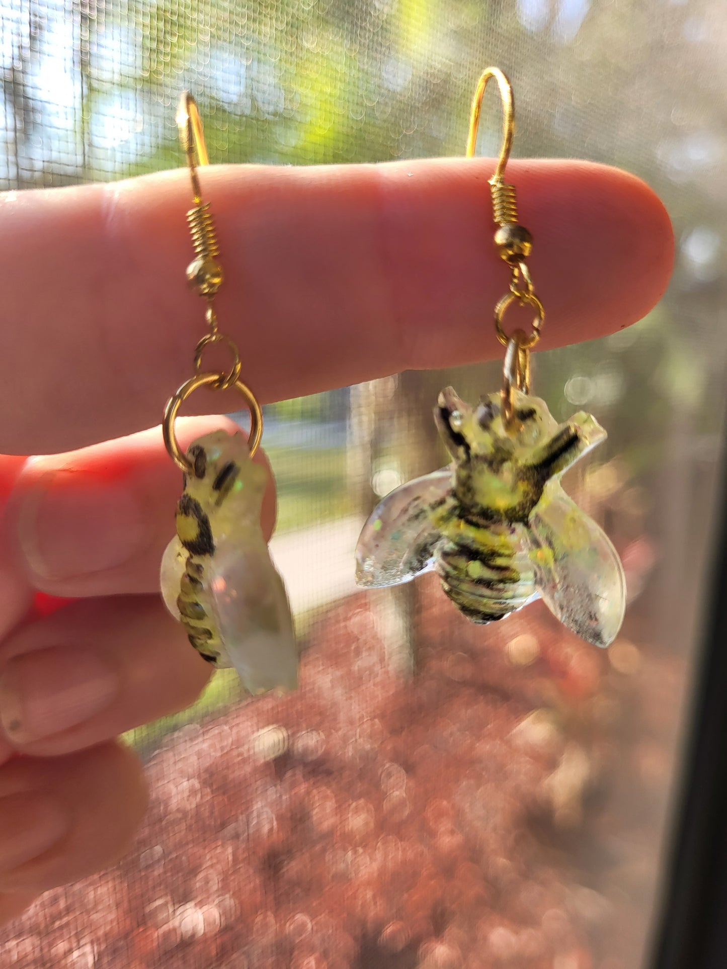 Cute Cartoony Bee Earrings