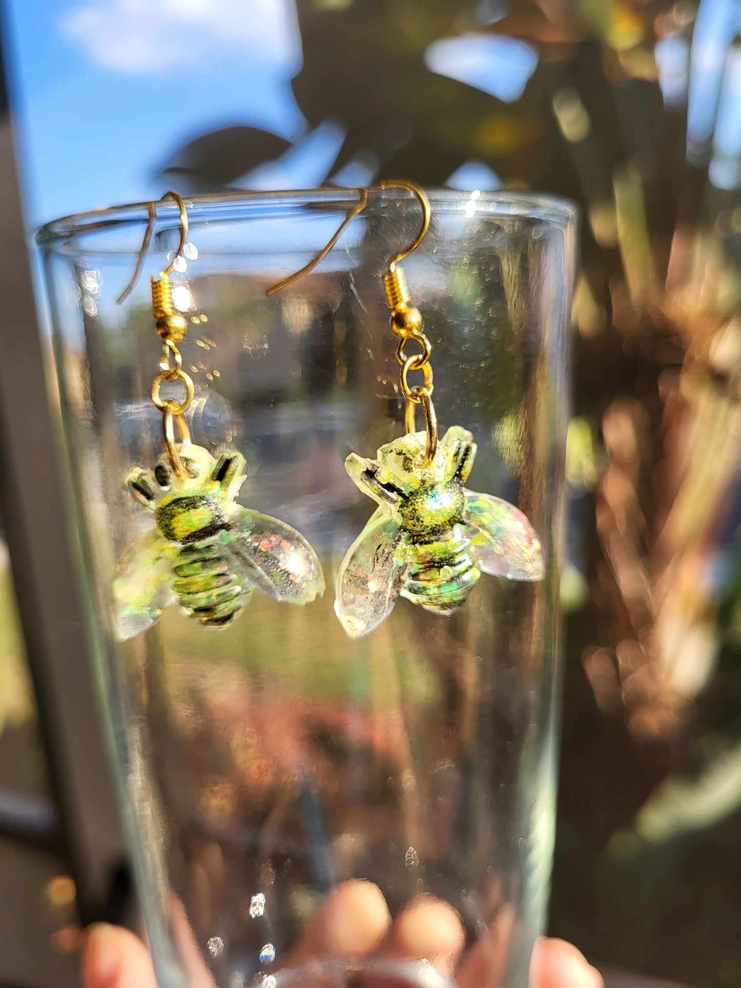 Cute Cartoony Bee Earrings