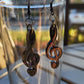 Black Treble Clef Earrings