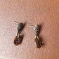 Coffee Bean Tear Drop Post Earrings