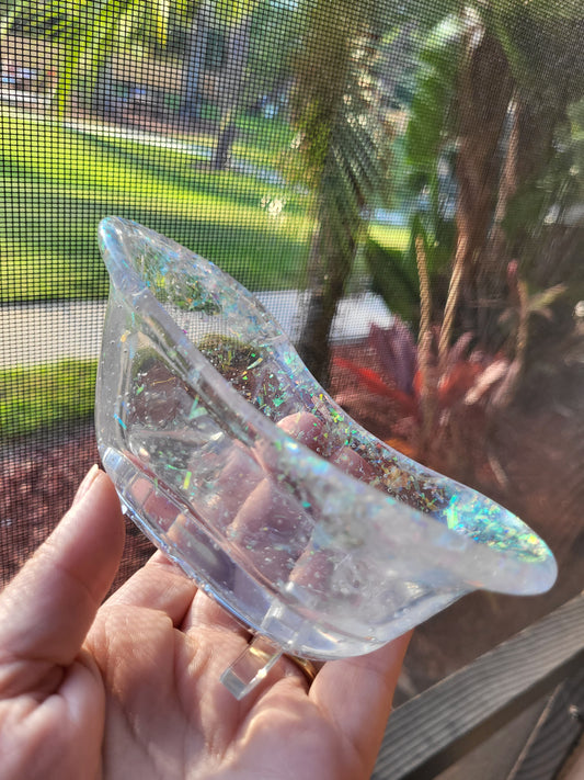 Sparkly Translucent Bathtub Soap Dish