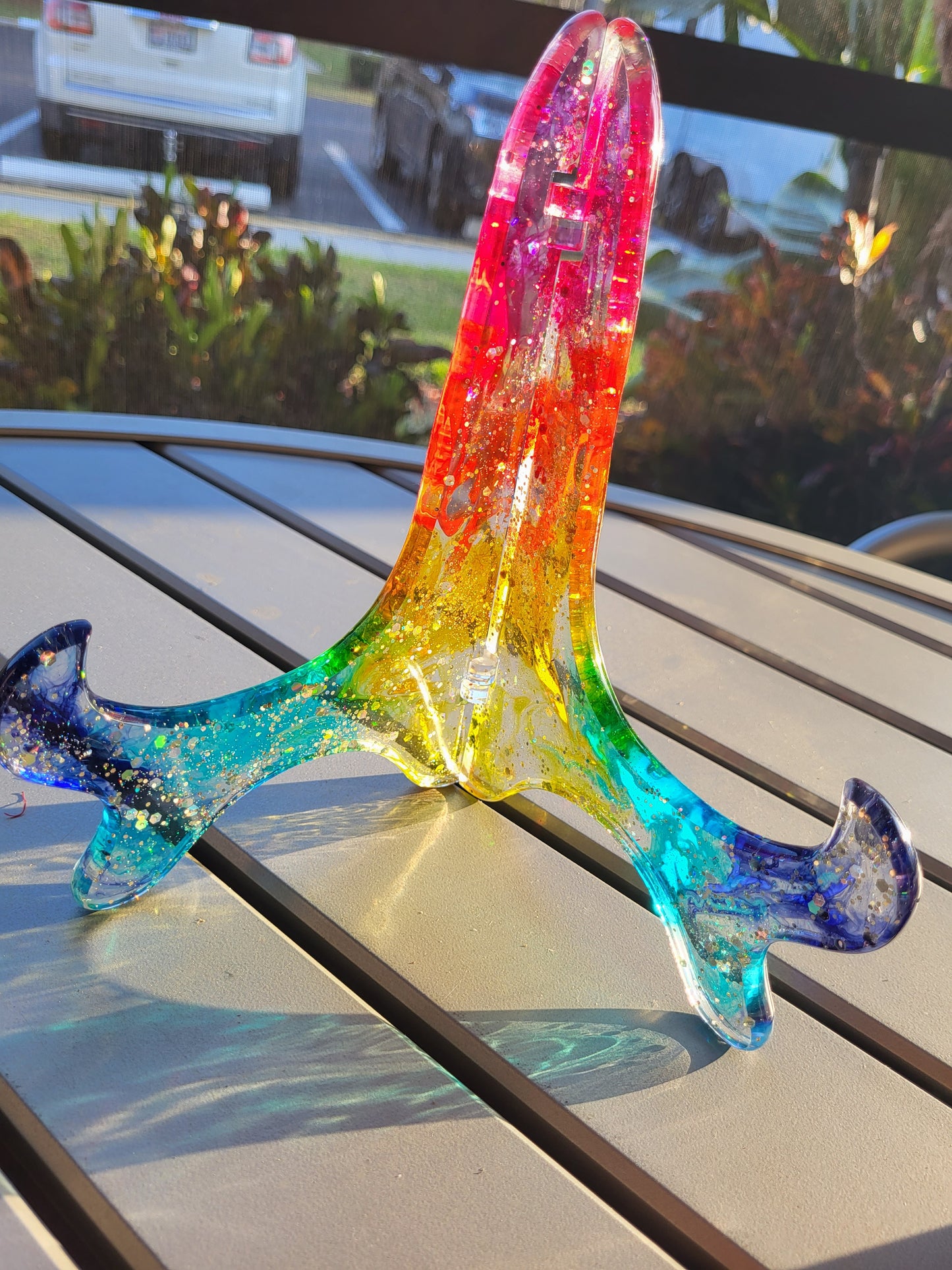 Sparkling Rainbow Frame/Table/Phone Holder