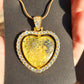 Gold Heart Double Sided Pendant