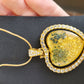 Gold Heart Double Sided Pendant
