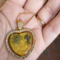 Gold Heart Double Sided Pendant