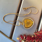 Gold Heart Double Sided Pendant