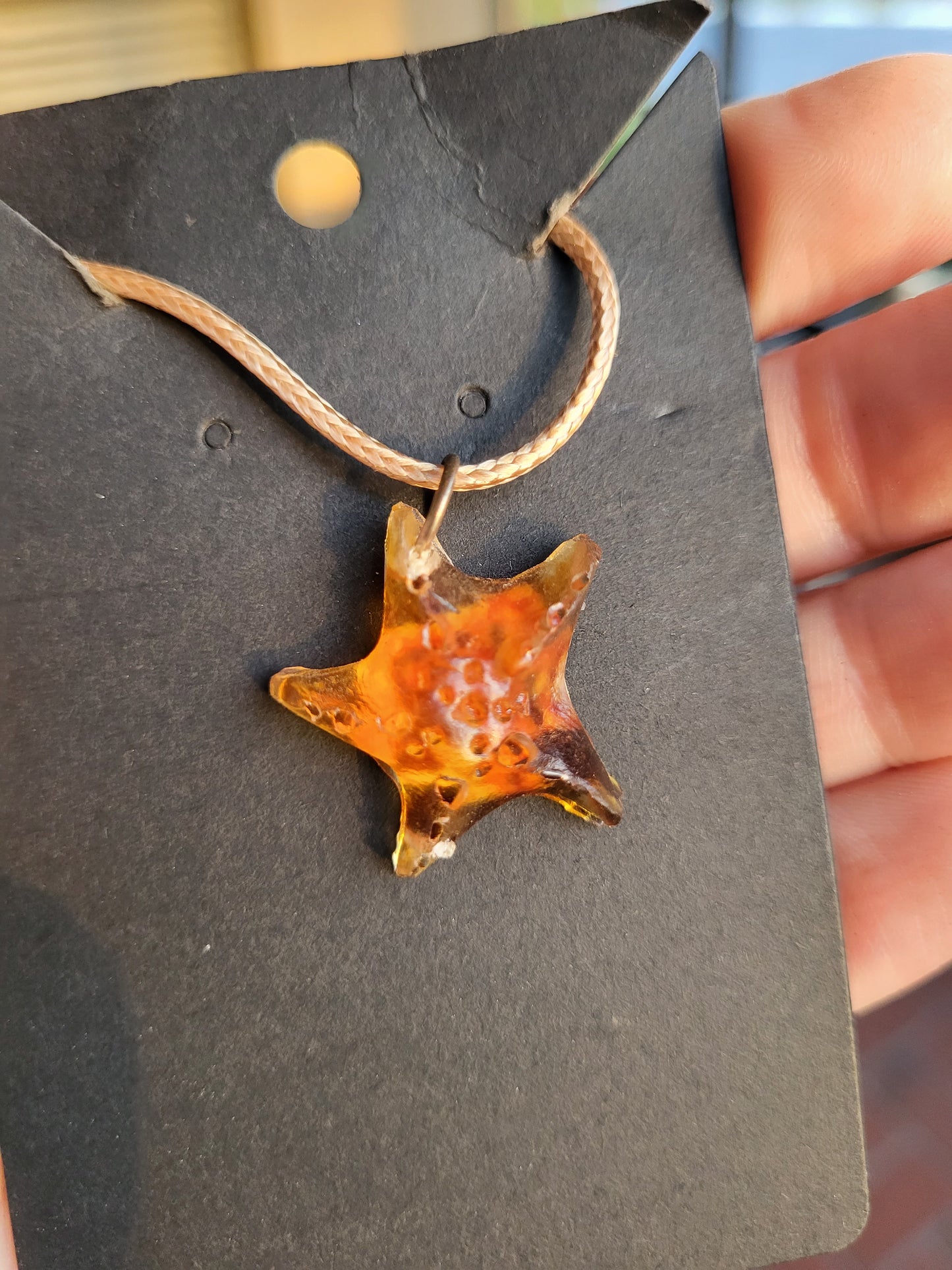 Tan Starfish Pendant